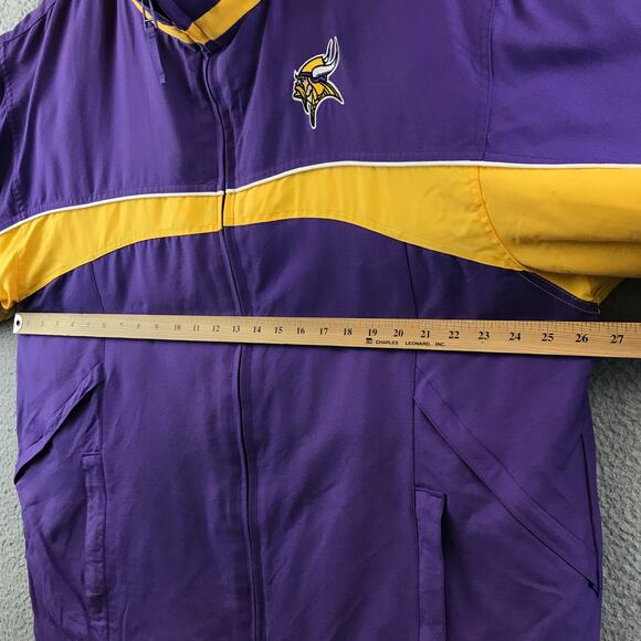 Vintage Minnesota Vikings Official NFL Full Zip Reebok Jacket Men’s Size L - Picture 8 of 12